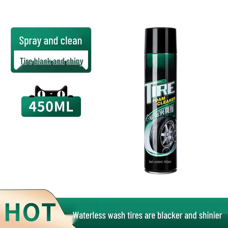 Car Tire Wax & Brightener: Foam Cleaner & Waterproof Maintenance for Anti-Aging