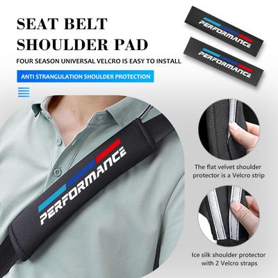 LXZR9 Car Seat Belt Shoulder Protector Cover Safety Belt Padding Pad For M M2 M3 M4 M5 M6 E46 E90 E60 F30 E39 X1 X3 X4 X5
