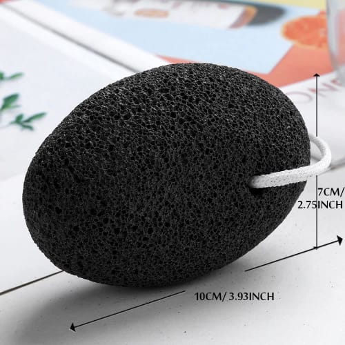 Borogo Lava Pedicure Tool, Natural Foot Pumice Stone for Feet and Hands, Hard Skin, Callus Remover, 2 Pieces - Removes Dead Skin, Heels, Elbows