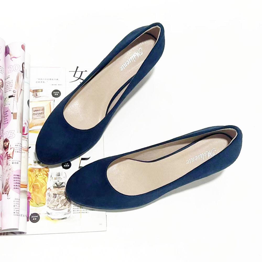 A Simple Matte Velvet Light-Mouth Spring And Autumn Shoes, Single Shoes, Waterproof Table, Fine High Heels, Professional Women'S Shoes, Black.