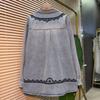 Embroidered lace lapel long-sleeved denim shirt jacket women's ins spring and autumn medium and long loose shirt