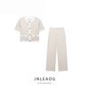 Jnleaog Autumn New Women's Clothing Fashion Style Stylish Blended Short Sleeve Suit Outwear 3597998