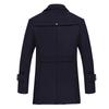 Autumn and Winter Men's Trench Coat Business Casual Middle-aged and Elderly Men's Wool Trench Coat