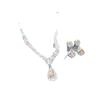 Retro Rhinestone Water Drop Tassel Pearl Necklace – Elegant Clavicle Chain Fashion Jewelry for Women
