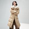 Women's Mid-length Lapel Down Jacket