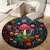 1pc Office Carpet Chair Mats Mushroom Garden Mandala Perfect for Decorating Office Chairs, Living Rooms, Or Bedrooms