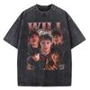 2026 Hot Sale Vintage Washed T Shirt Will Byers Loose T Shirts Men Women TV Show Cartoon Popular Tshirt Summer Aesthetic Print Clothes Short Sleeve