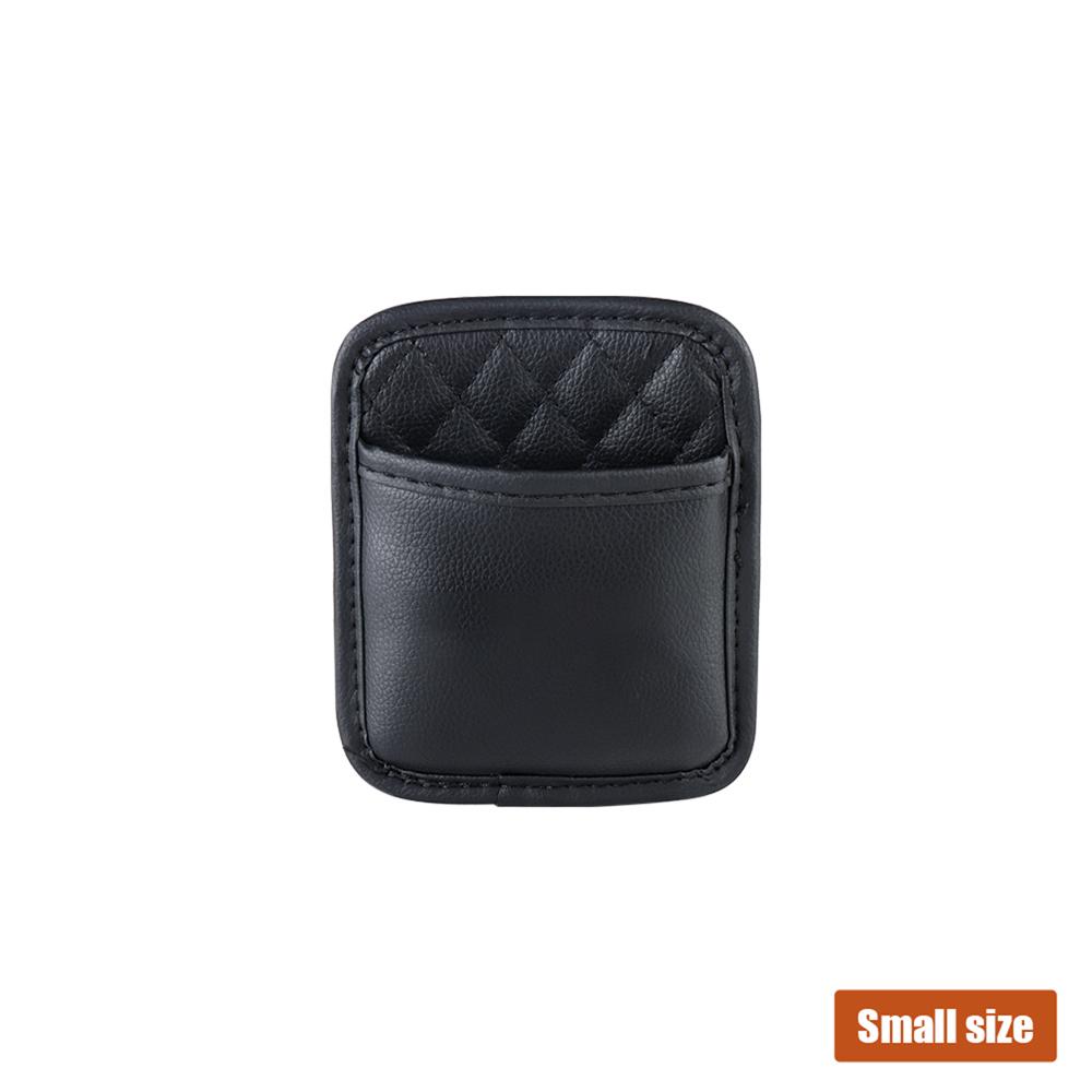 1pcs Leather Car Seat Storage Hanging Bag With Adhesive Storage Pocket For AMG W108 W124 W126 W140 W168 W169 W176 W177 W190 W201