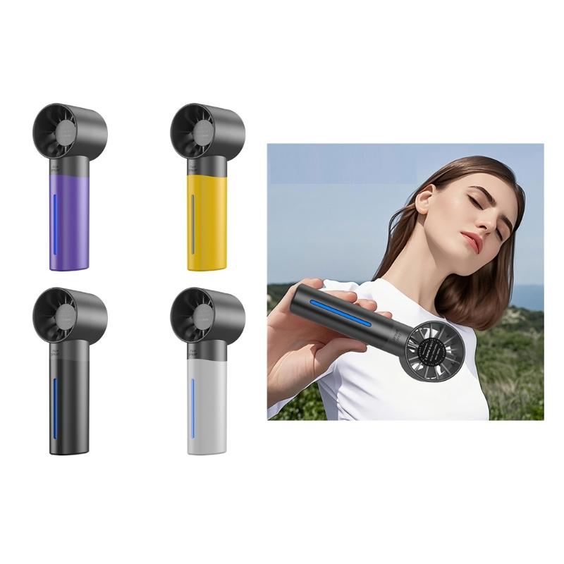 Handheld Cooling Fan Portable USB Charging Electric Hand Fan With 1200mAh Battery for Home Or Outdoor Activity
