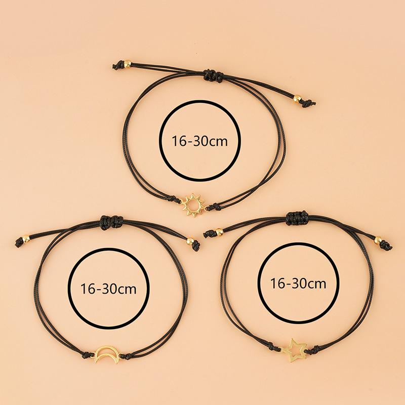 3 Stück/Set Freundschaftskarten-Armbänder Fernbeziehungs-Versprechensarmband Party Geburtstagsgeschenk für beste Freunde Schwestern