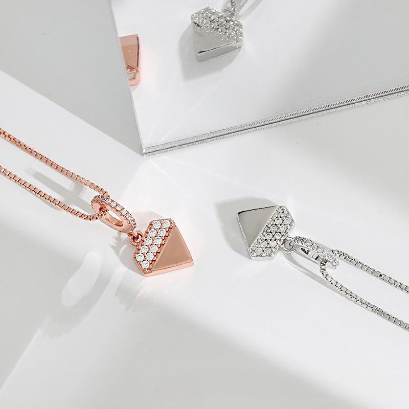 Original Design Wearing Pendant Necklace Triangle Advanced Design Sense Minimalist Category