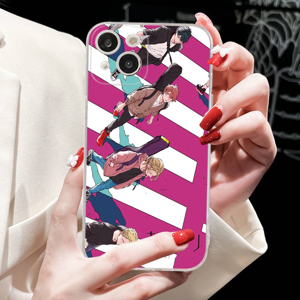 Japanses Cartoon Given Transparent Phone Case For IPhone 17 Air 16 Pro Max 15 14 13 12 11Plus Shockproof Cover