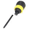 Ratchet Screwdriver Cross Slot 2 Purpose Adjustable Mini Chrome Vanadium Alloy Steel HardwareYellow