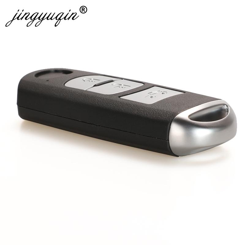 Jingyuqin 433Mhz ID49 2/3 Buttons Smart Key Fit for MAZDA CX-3 Axela CX-5 Atenza Model SKE13E-01 SKE13E-02 Car Remote Control