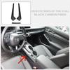 11th Generation Civic Rear Cup Holder with Carbon Fiber Pattern Black Navigation Panel Is Used for Car Interior Decoration