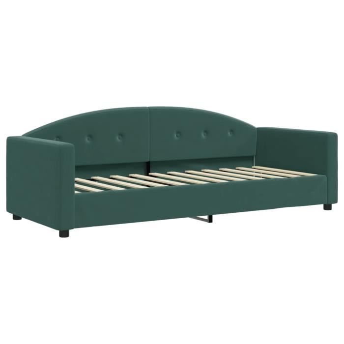 VidaXL Daybed with Trundle and Mattress Cream 80x200 Cm Fabric 3196833