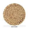 Individualisierte Rattan-Wanddekorationen Einzigartiger runder Wandbehang aus Grasgeflecht