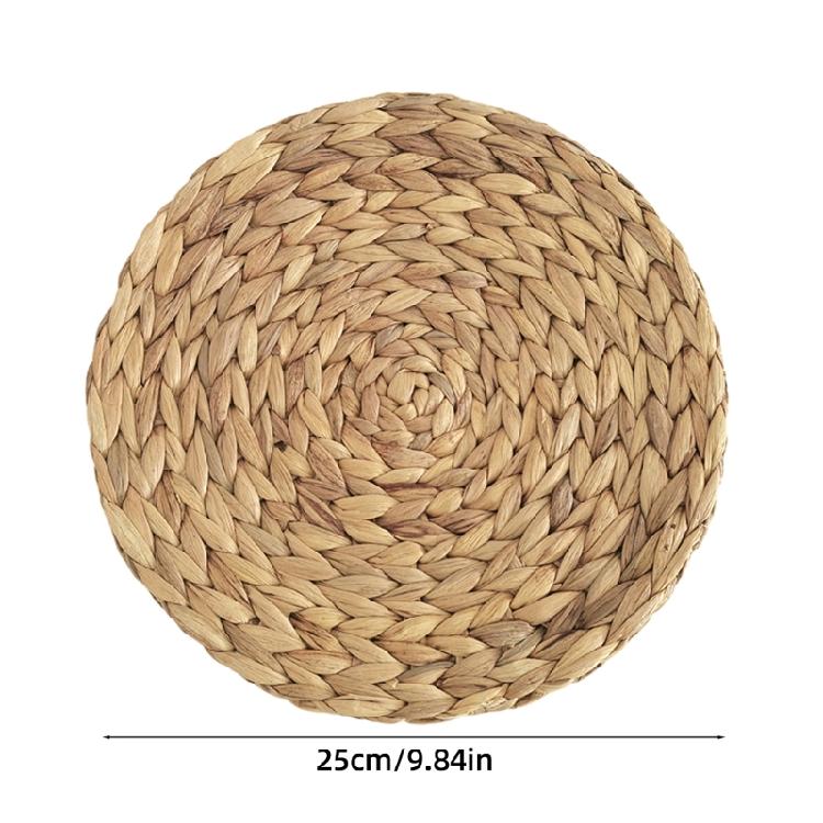 Individualisierte Rattan-Wanddekorationen Einzigartiger runder Wandbehang aus Grasgeflecht