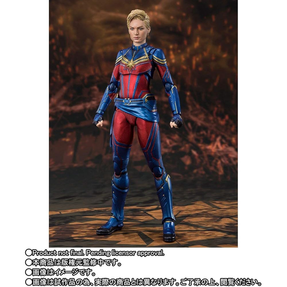 Bandai S.H.Figuarts Captain Marvel Avengers Endgame Action Figure Collectible Toy