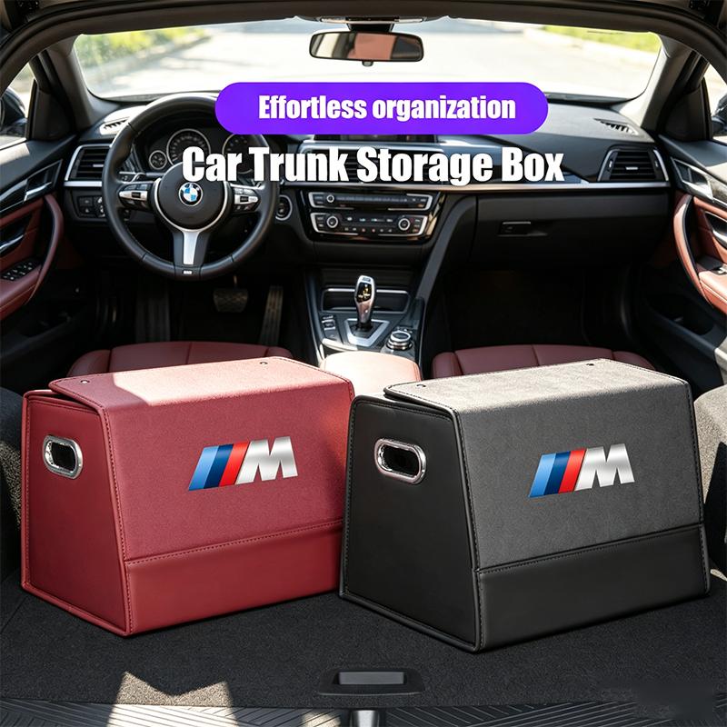 SNLL4 For BMW 3 5 Series E87 F30 X1 X3 X5,M2 M3 M 4 M5 Car Trunk Storage Box Large-Capacity Foldable Stowing Tidying Bag Accessories