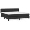 Lit avec matelas - Maison Exclusive - 180x200 cm - Similicuir noir - Tête de lit réglable