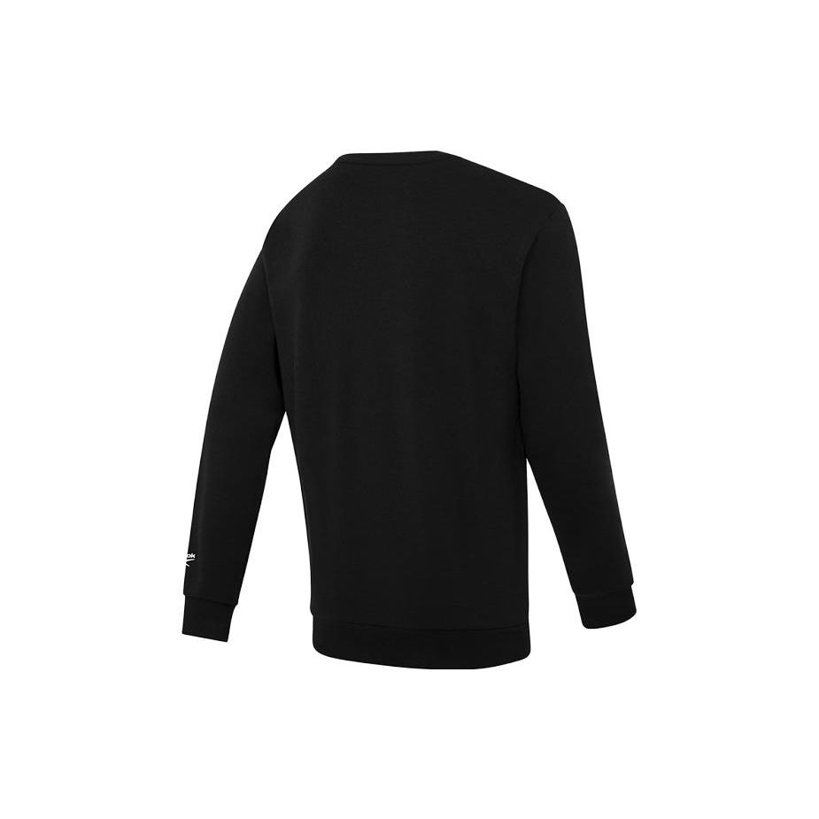 Reebok Klassischer Logo-Print Pullover Rundhals-Sweatshirt Unisex-Sweatshirt Schwarz GR8472