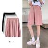 Women's Ice Silk Sports Shorts Summer Thin Section Plus Size High Waist Wide Legs Loose and Thin Girl Five Points Casual Pants Fitness Short