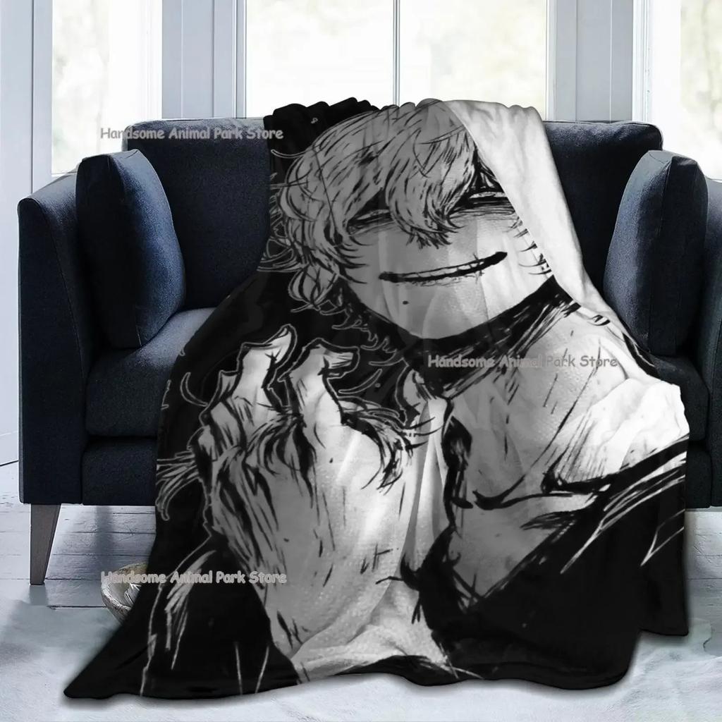 My Hero Academia Collage Anime Shigaraki Fleece Flannel Throw Blanket Cozy Warm Throws for All Season Super Soft Blanket for Bed