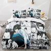 Death Note Bedding Set, Death Note Duvet Cover Set, Microfiber Quilt Cover with Pillowcases for Kids Teens Adults