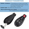 ECCPP 1XKey Fob Shell Case Replacement Compatible with 2008 for Chrysler Town & Country2012 for Chrysler Town & Country, M3N5WY783X Car Key Fob