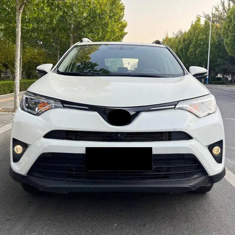 Car LED Fog Light For Toyota RAV4 2016 2017 2018 Headlight Fog Lamp Cable Switch Grille Cover Halogen Foglights Frame
