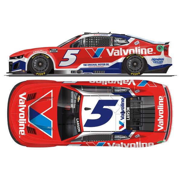Kyosho Lionel Racing Scale VALVOLINE 2025 Chevrolet Camaro Kyle Larson Finished Model 1/64 #5 (LR315883)