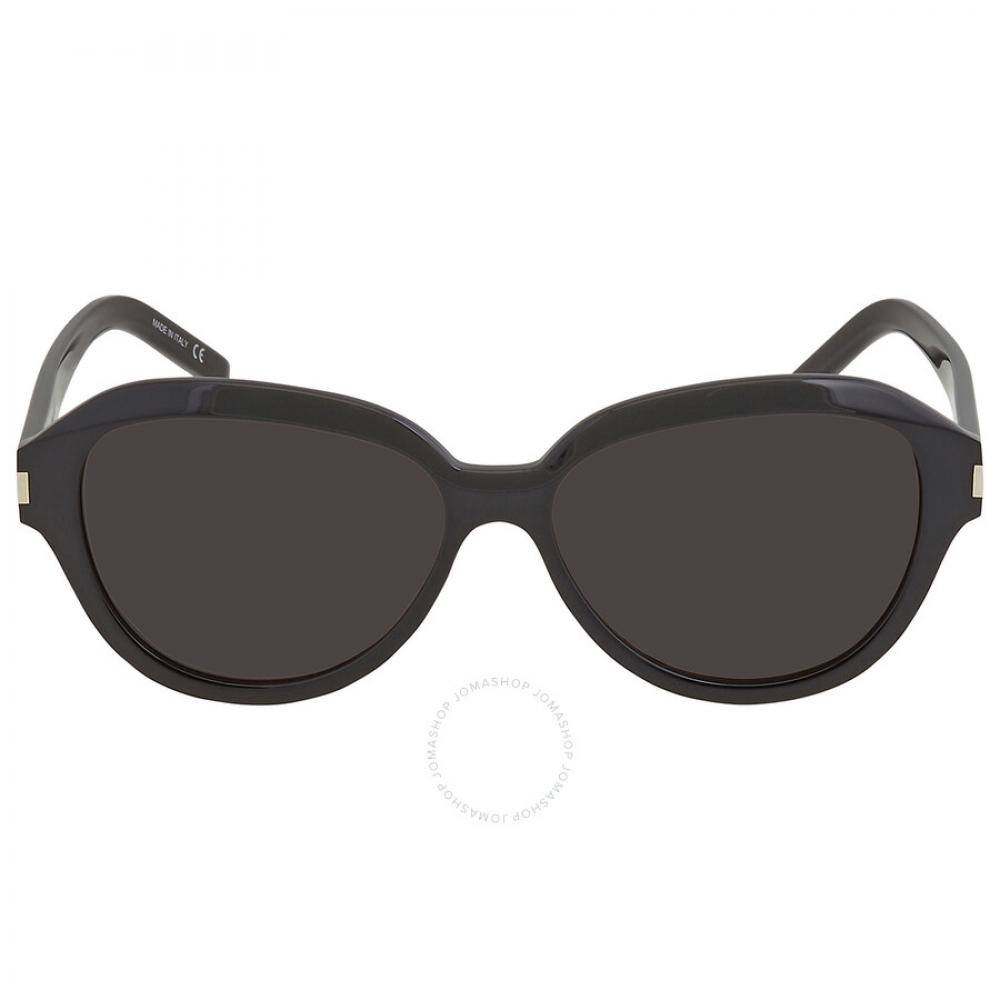 

Saint Laurent Черные круглые женские солнцезащитные очки SL 400 001 58