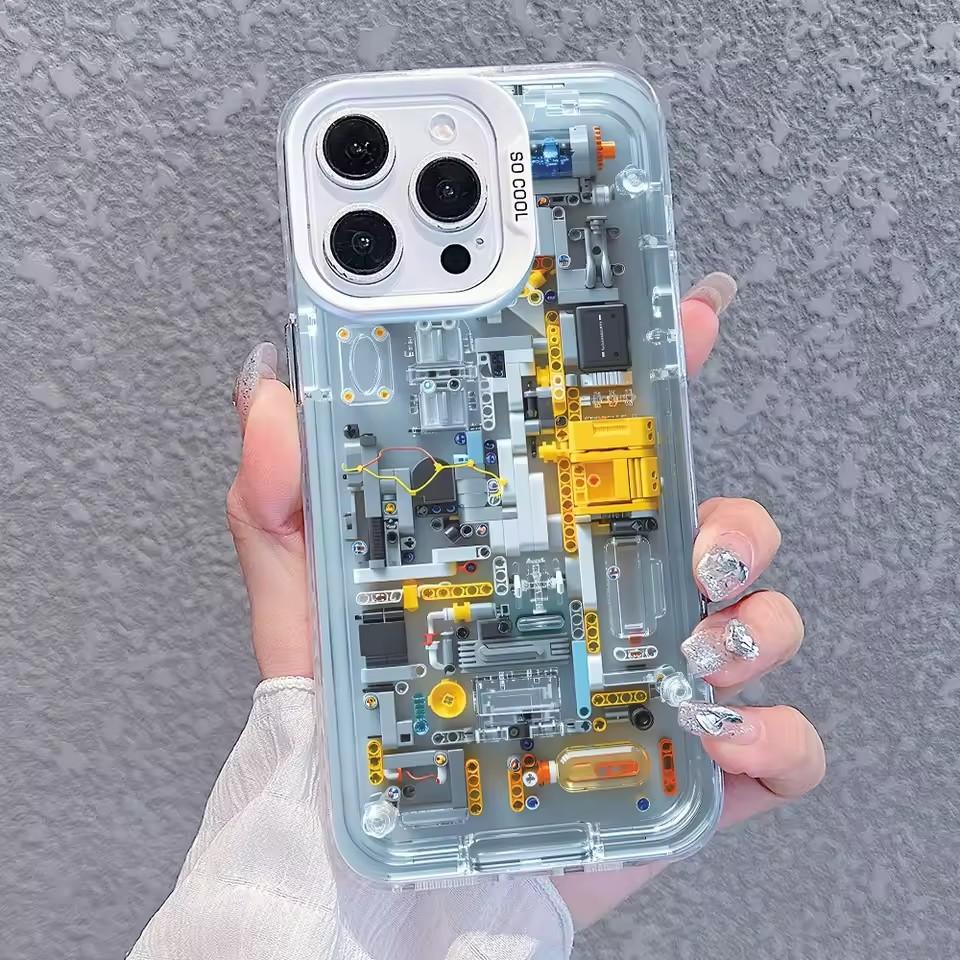Circuit Board L-Legoes Phone Case for Samsung Galaxy S25 S24 Ultra S23 S22 S21 A55 A54 A34 A35 A15 Anti Fall Matte Cover