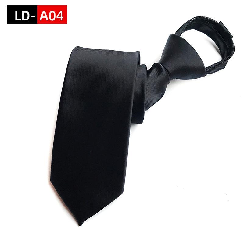 Cravată de afaceri pentru bărbați de 8 cm, cu fermoar, cravată cu nod leneș, decorațiuni occidentale