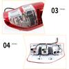 Tail Lights Rear Brake Signal Lamp Assembly For Ford RANGER Ute PX XL XLS XLT 2011 2012 2013 2014 2015 2016 2017 2018 2019 2020