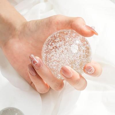 Ringling Unhas Postiças Caixão 24 Peças Rosa Bebê