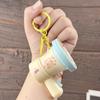 Cute Mini Record Player Keychains with Soothing Music Box Function for Music Lovers