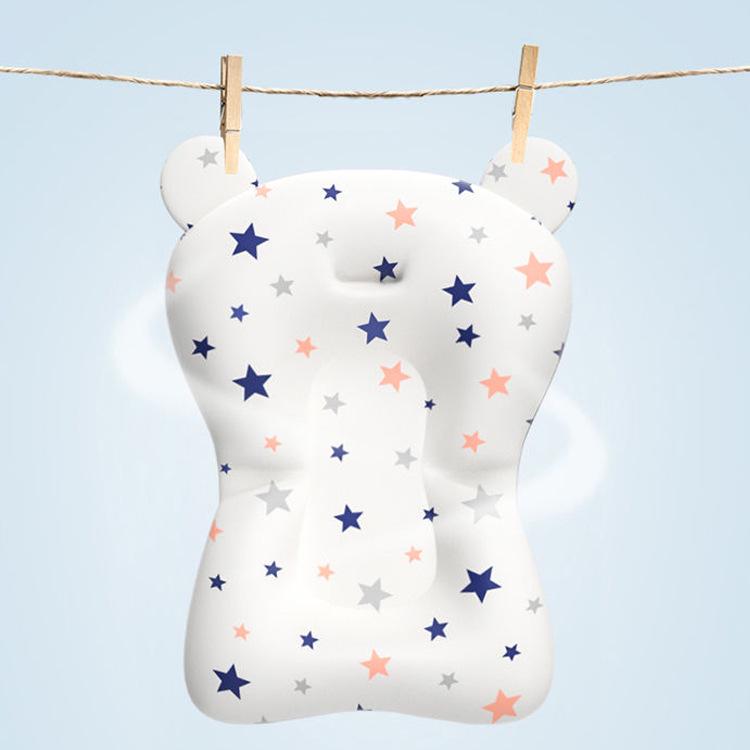 Non-Slip Baby Bathing Pad with Pocket for Newborns