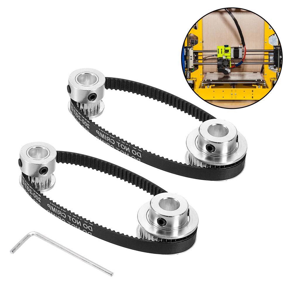 1set 2GT Aluminum Synchronous Pulleys Timing Pulley 20 And 36 Teeth For 3D Printers CNC Lathes Drilling Machines