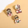 Cartoon  Girls Character Costume Images Enamel Pins Custom Ethnic Style Figure Souvenir Brooches Lapel Badge Jewelry Gift