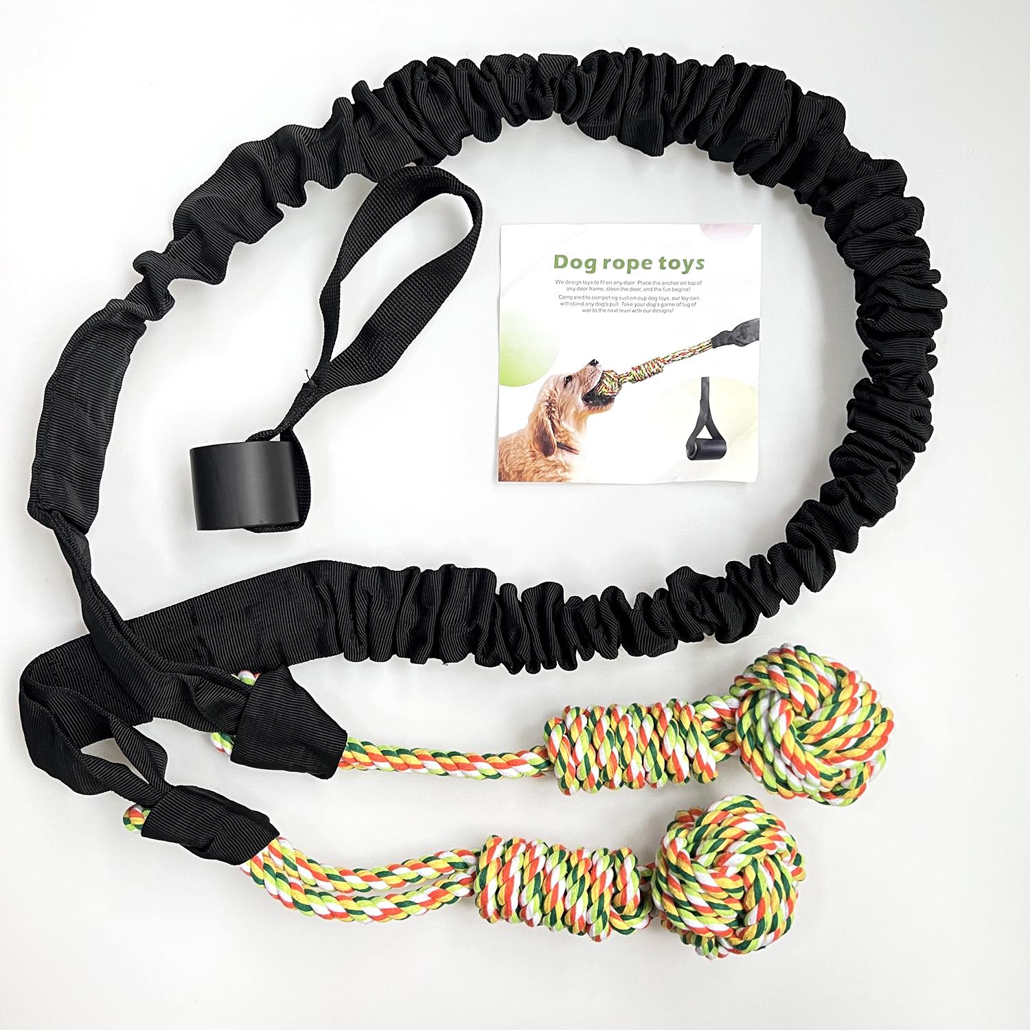 

Игрушки для прорезывания зубов у домашних собак, веревка для перетягивания каната для дверей в помещении, игрушка-мяч, перетягивание каната для собак, игрушки для собак, перетягивание каната для домашних животных чёрный