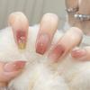 With Glue French False Nails Gradients Nail Tips Fashion Fake Nails  for Women and Girls