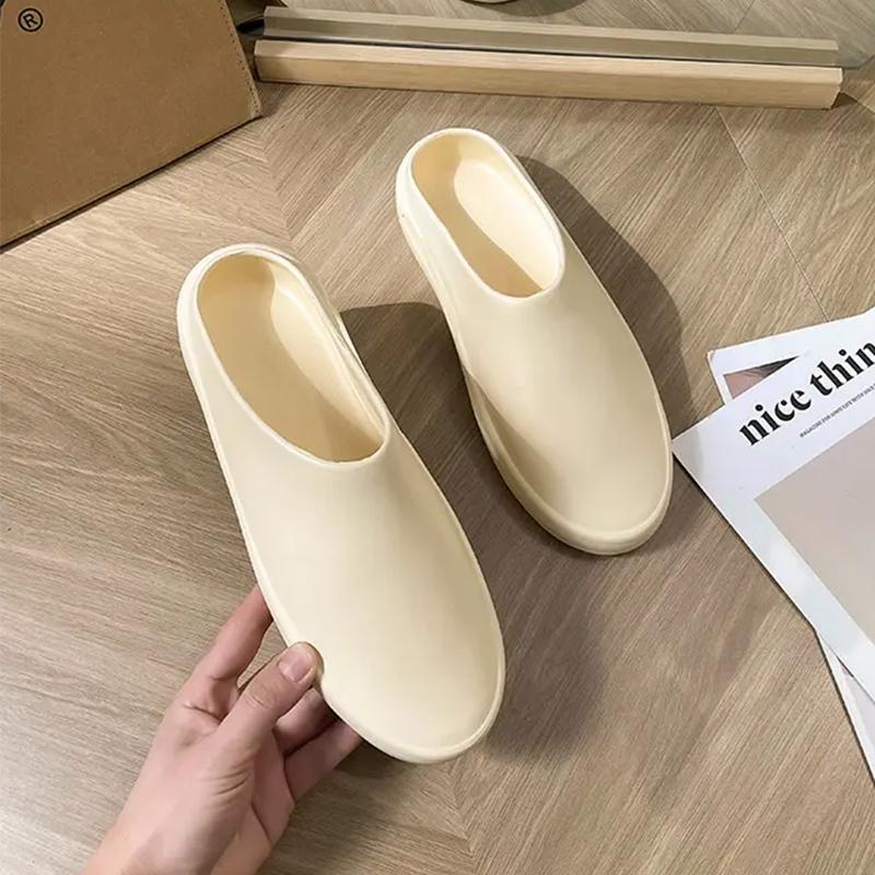 

Летние мужские уличные тапочки Мягкая подошва Нескользящие шлепанцы Домашние комнатные плоские тапочки Модные пляжные шлепанцы Сандалии Мужская обувь 44-45 бежевый