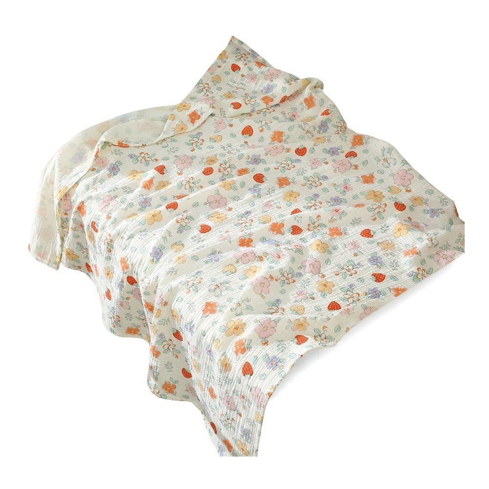 Soft Muslin Swaddle Cotton Kids Bath Towel Fashion Baby Blanket  Girls