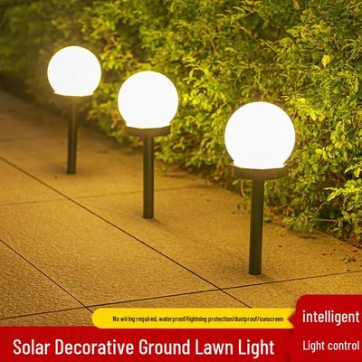 Lâmpada de Bulbo de Jardim à Prova d'Água Alimentada por Energia Solar - Iluminação Decorativa para Gramado e Pátio