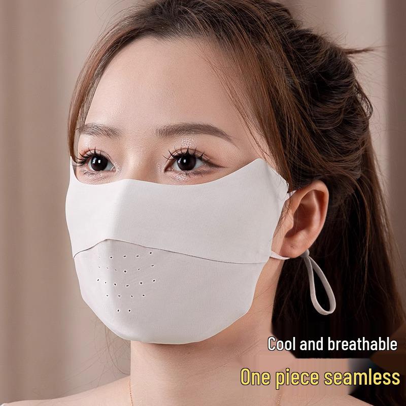 

2025 Women s UV Protection Ice Silk Full Face Mask - Breathable & Eye Corner Coverage