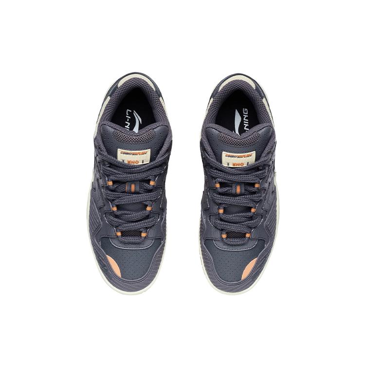 Li Ning CF Tracing The One Soft And Comfortable Low Top Skateboard Shoes Men's Ebony Black Color AGCR469-3