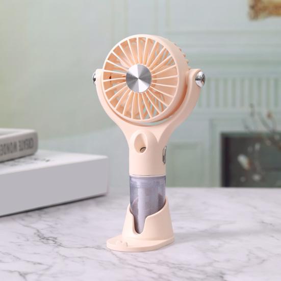 Mini Mist Spray Handheld Fan 100 Speeds Adjustable Portable Summer Misting Cooling Fan USB Rechargeable Travel Outdoor Personal Fan