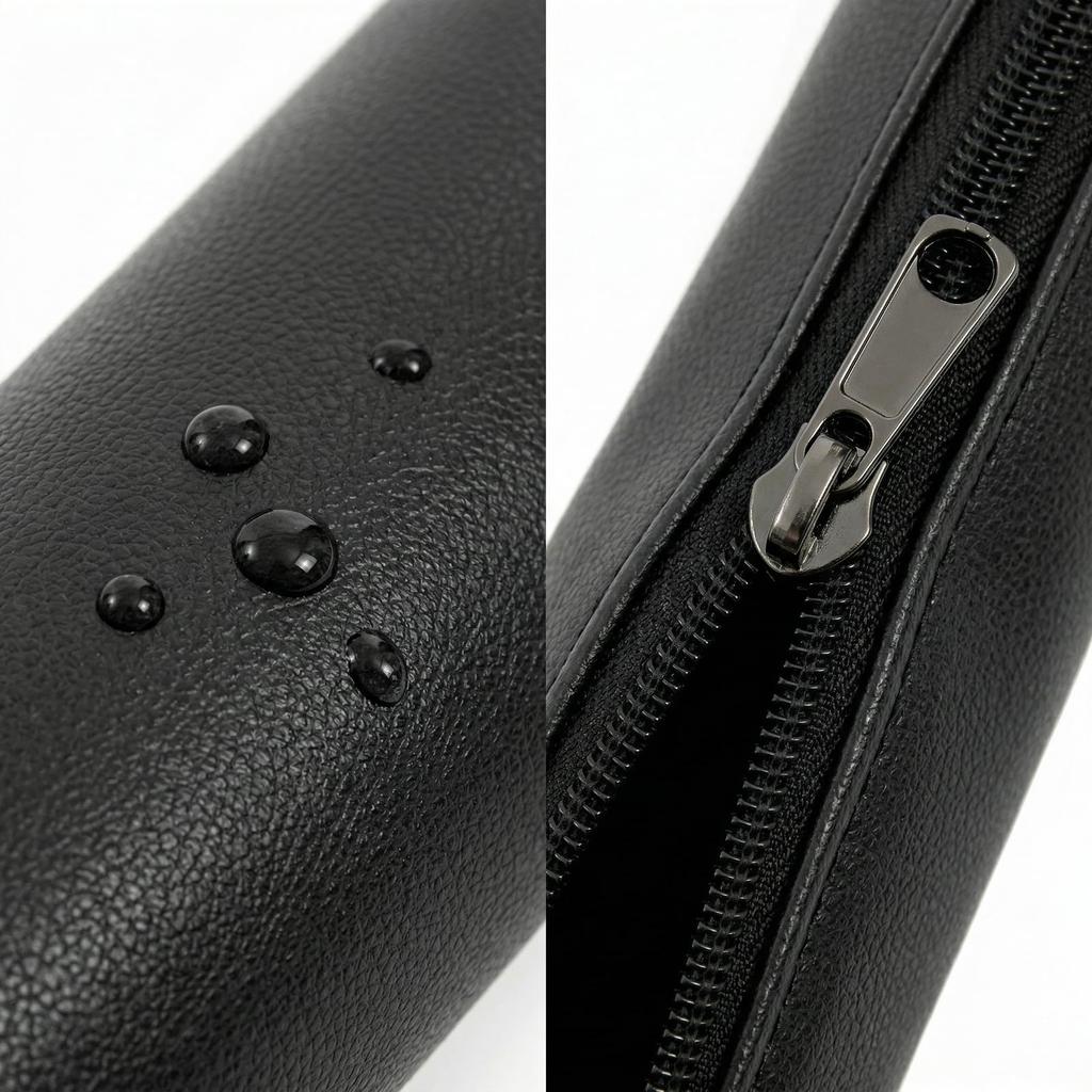 Bat Case, Made of PU Leather, Waterproof, Durable, Lightweight, with Kid-Friendly Zipper and Adjustable Strap, Suitable for Youth Baseball Bats (Under